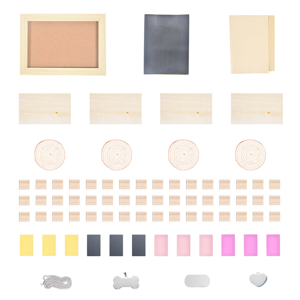 77 PCS DIY Engraving Materials