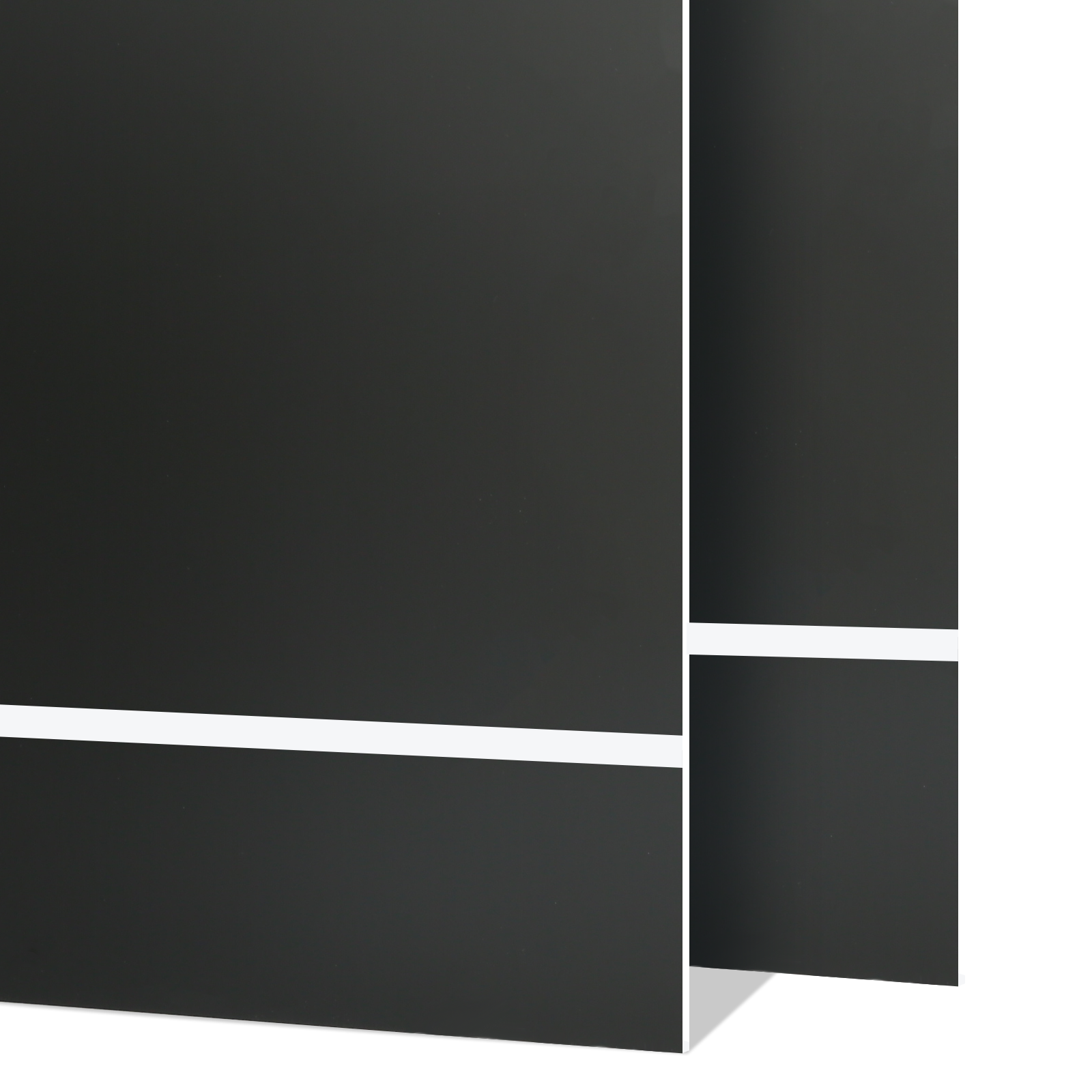 1.3mm Black to White Two-Tone Acrylic Sheet (4pcs)