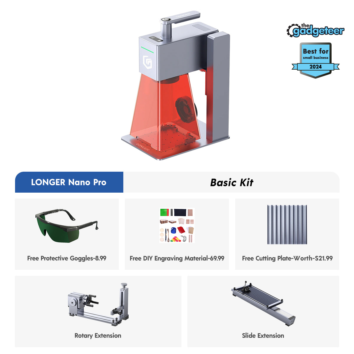 Longer Nano Pro 12W & Nano 6W Portable Laser Engraver